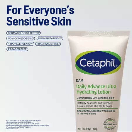 Cetaphil Dam Daily Advance Ultra Hydrating Lotion 50 Gm