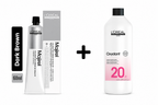 Loreal Majirel Hair Color 60ml  Shade 3.0 Dark Brown + Developer 1000ml Combo