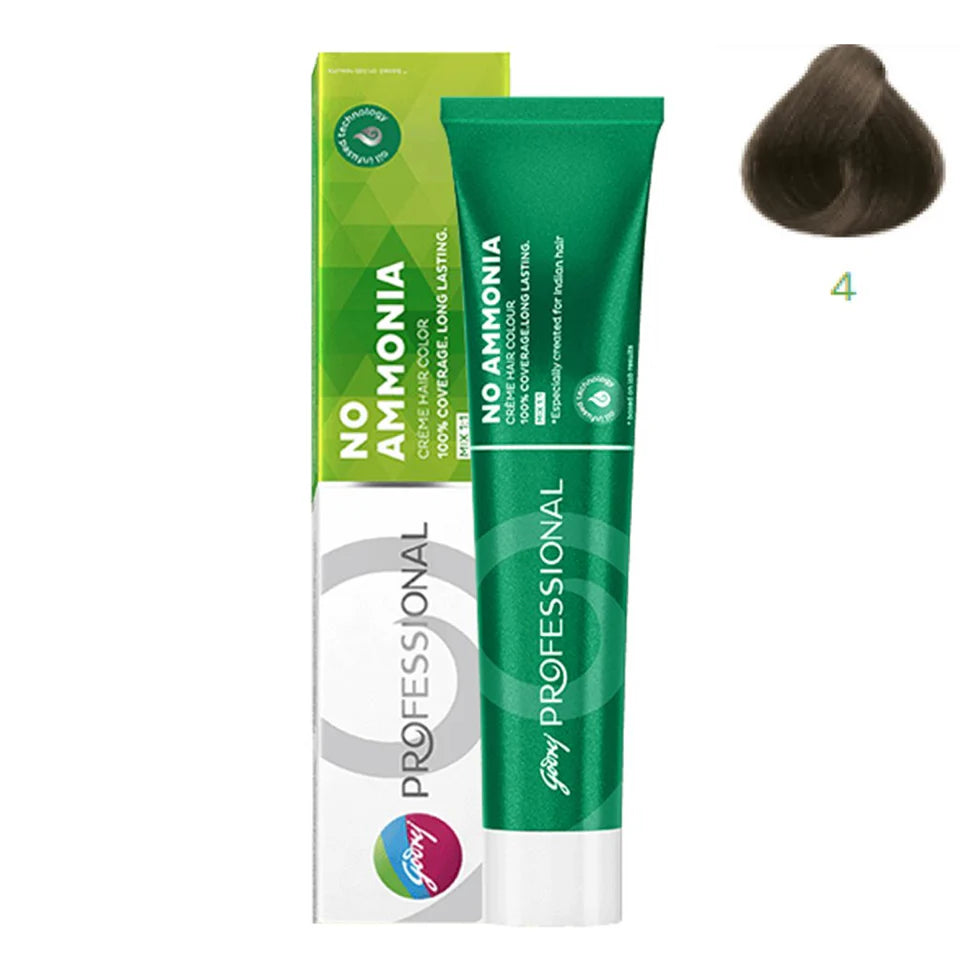 Godrej Professional No Ammonia Cream Hair Color – 4 (Brown)