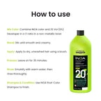 Loreal Inoa Hair Color 60G Shade 1 Black + Developer 1000ml Combo