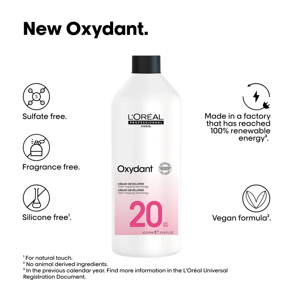 Loreal Oxydant Creme 20 Vol 6% Developer-1000ml