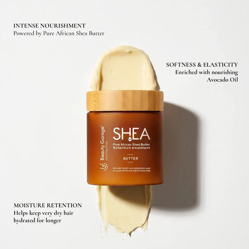 Beauty Garage Shea Retention Shampoo 300ml & Hair Mask 250ml Combo