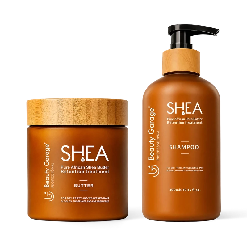 Beauty Garage Shea Retention Shampoo 300ml & Hair Mask 250ml Combo