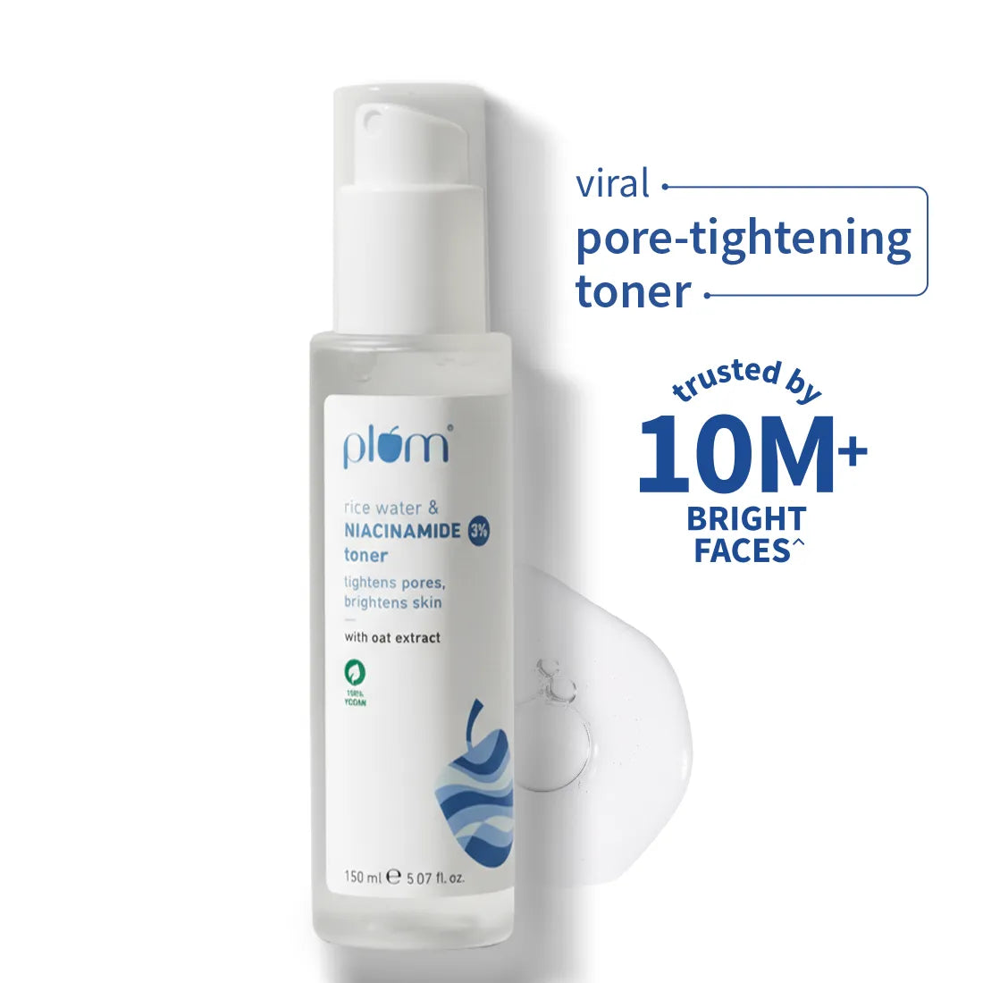 Plum 3% Niacinamide & Rice Water Face Toner 150ml