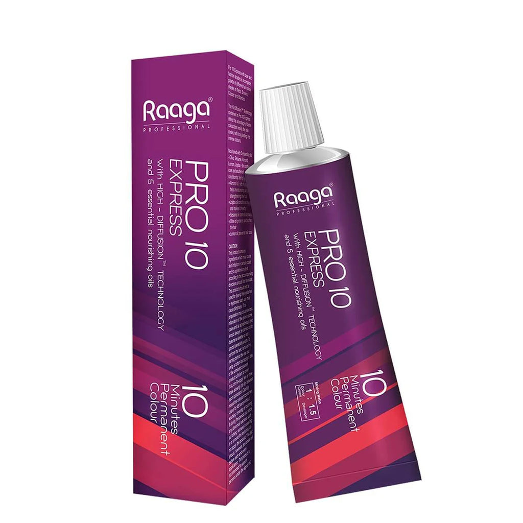 Raaga Professional Pro 10 Express Permanent Hair Color- 3 Dark Brown 90g